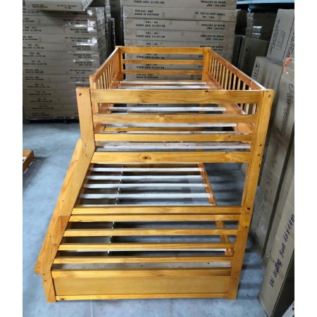 B129 Oak : Giường 2 Tầng Leo Thang - 1m / 1m4 B129 Oak : Giường 2 Tầng Leo Thang - 1m / 1m4